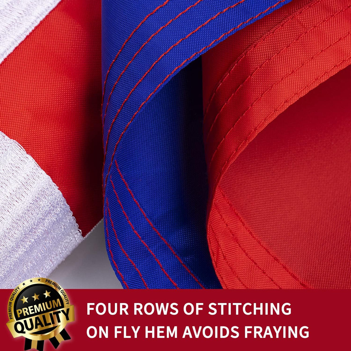 Bandera croata de alta calidad de 3 x 5 pulgadas Bordada