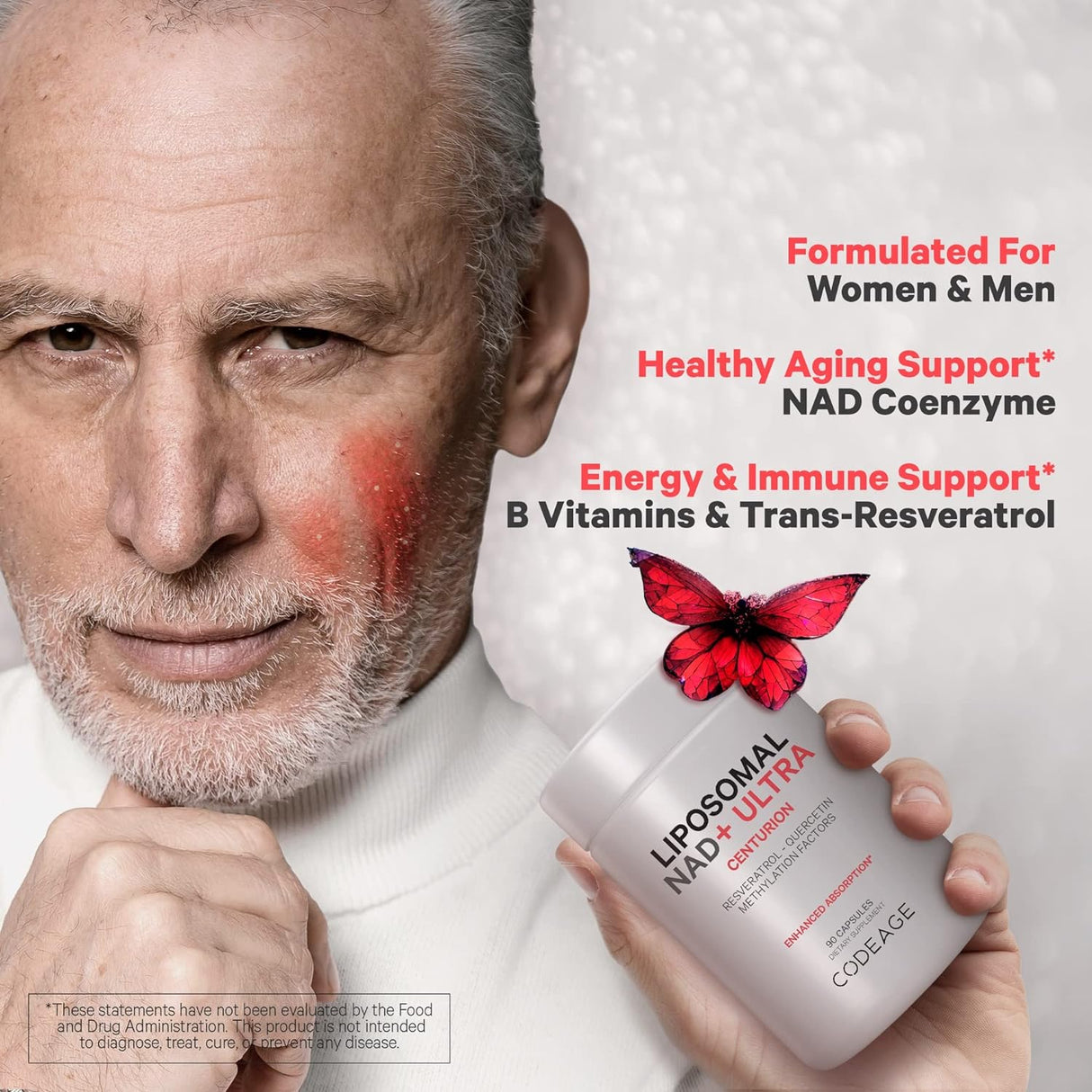 Suplemento NAD+ Liposomal con Resveratrol y Vitamina B