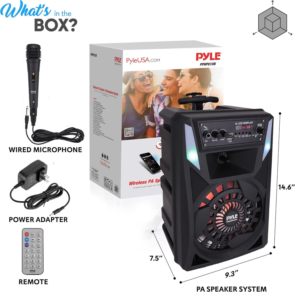 Altavoz PA portátil Bluetooth PYLE-PRO  PPHP818B