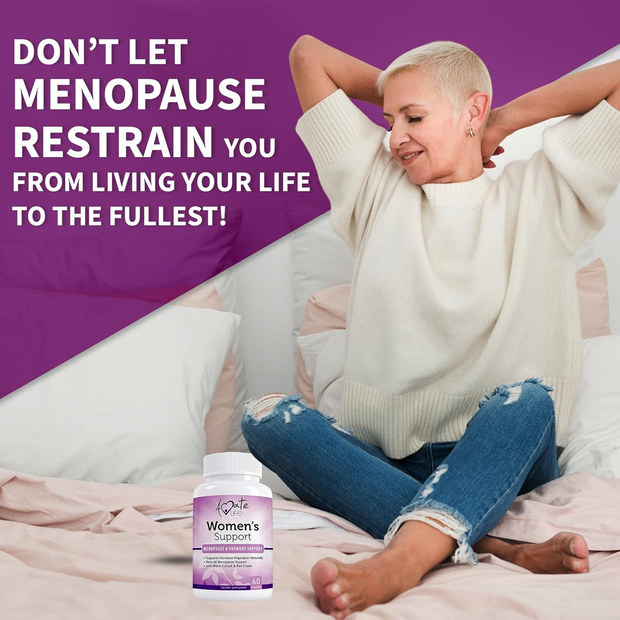 Suplemento de apoyo para mujeres regulación hormonal natural