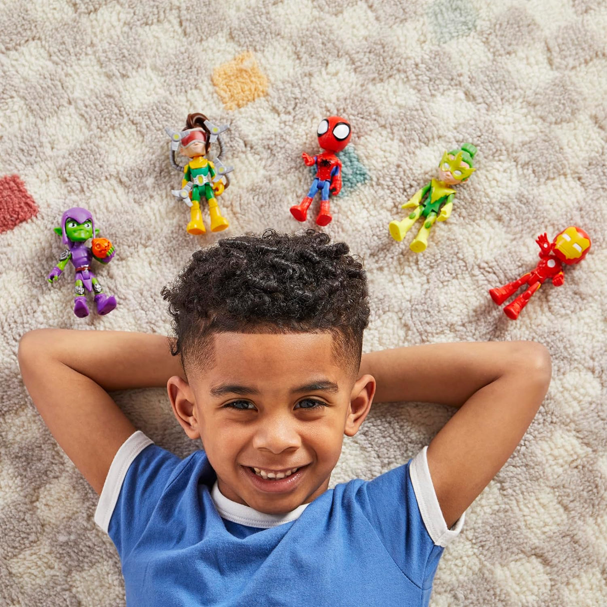 Figuras de Acción Spidey, Marvel, 5 Piezas, 4 Pulgadas, Exclusivo