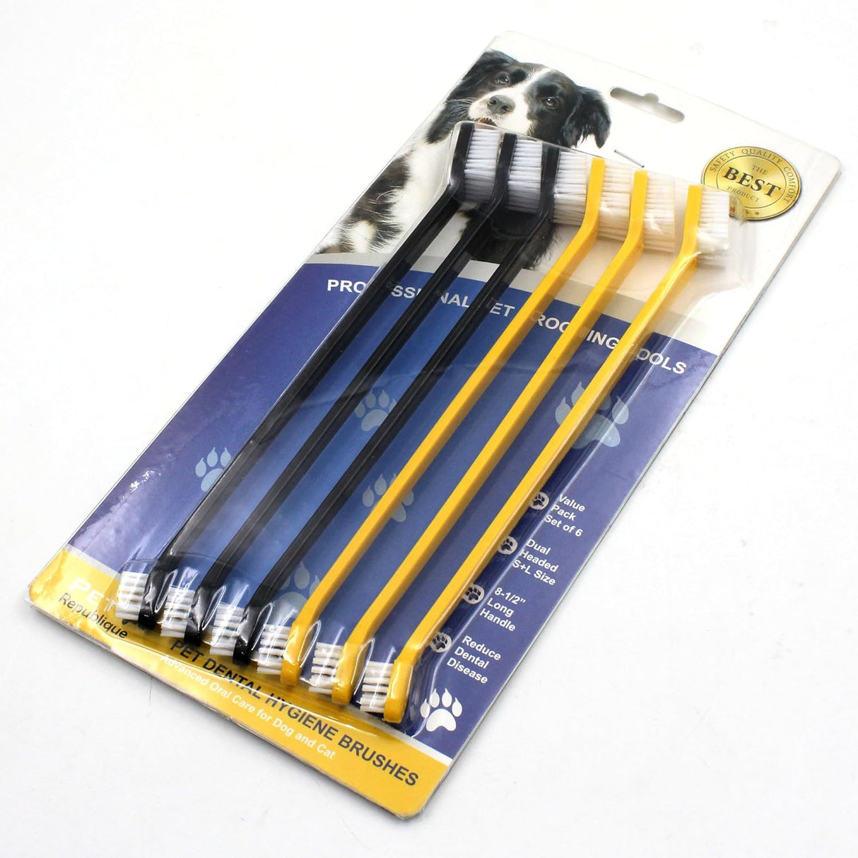 Cepillo de dientes para gatos con doble cabezal