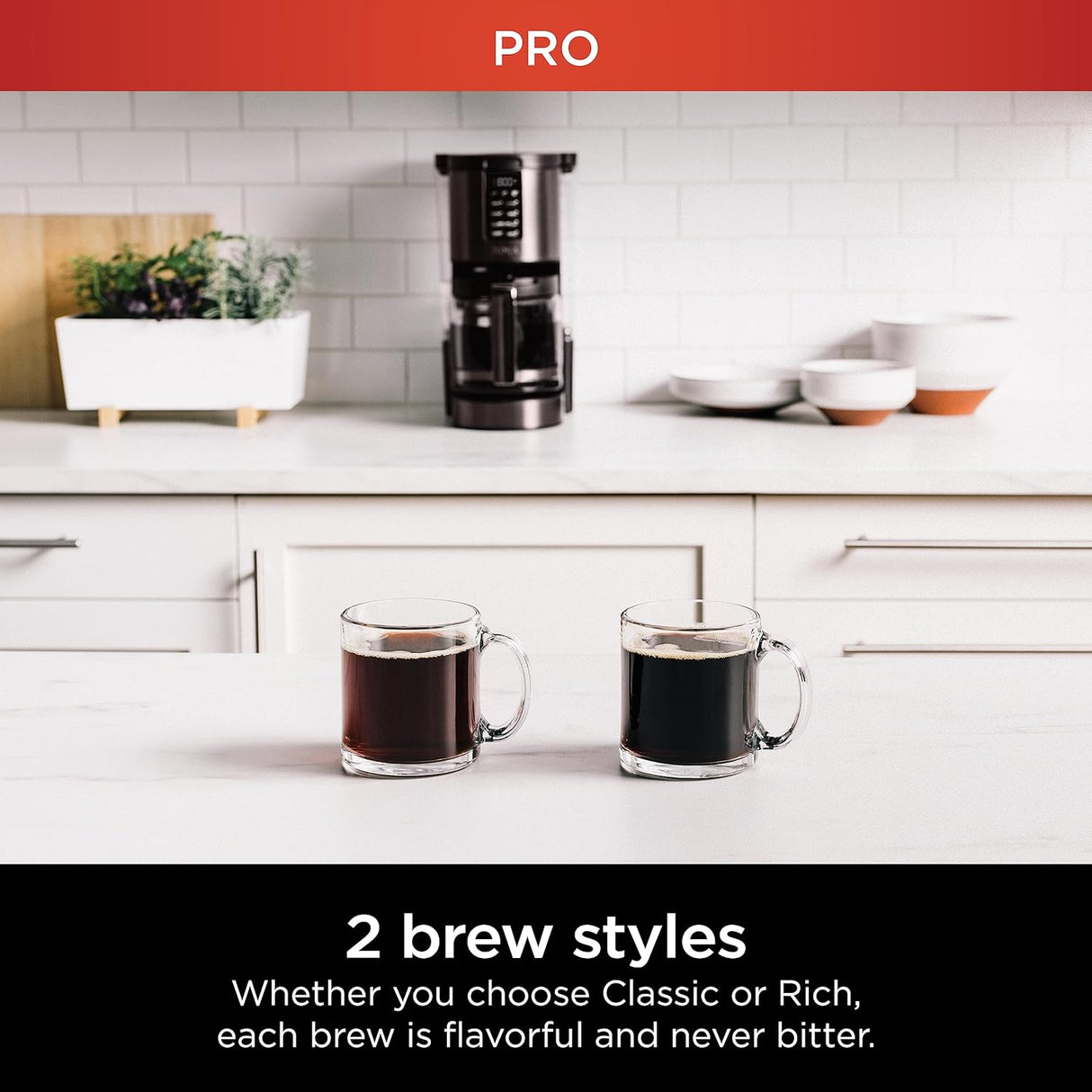 Cafetera Programable Ninja DCM201BK, 14 Tazas, Filtro Permanente