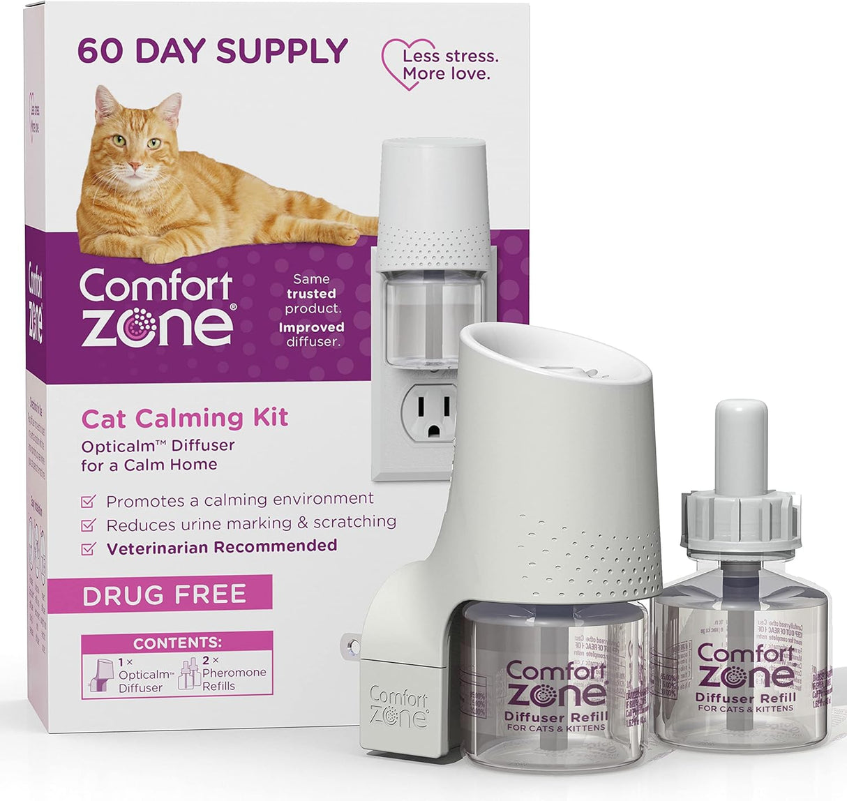 Kit calmante con difusor para gatos Comfort Zone