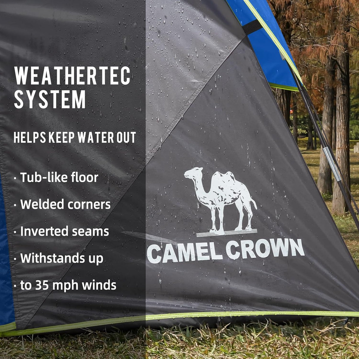 Tienda CAMEL CROWN Carpa 4/6 Personas Impermeable y Fácil Montaje
