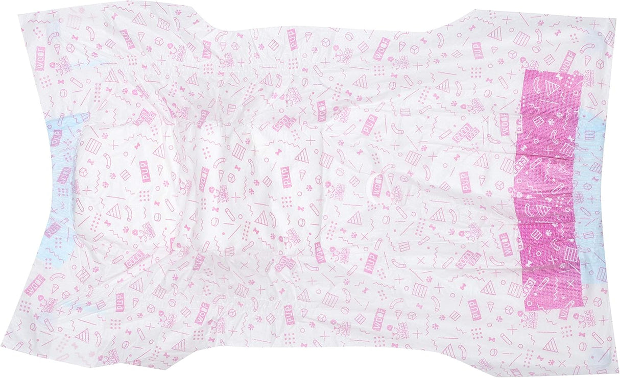 Wags & Wiggles - Pañales desechables para perros hembra y macho, superabsorbentes, disponibles en una variedad de tamaños
