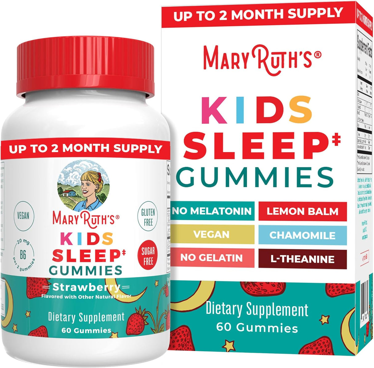 MaryRuth Organics Gomitas de apoyo para dormir para niños