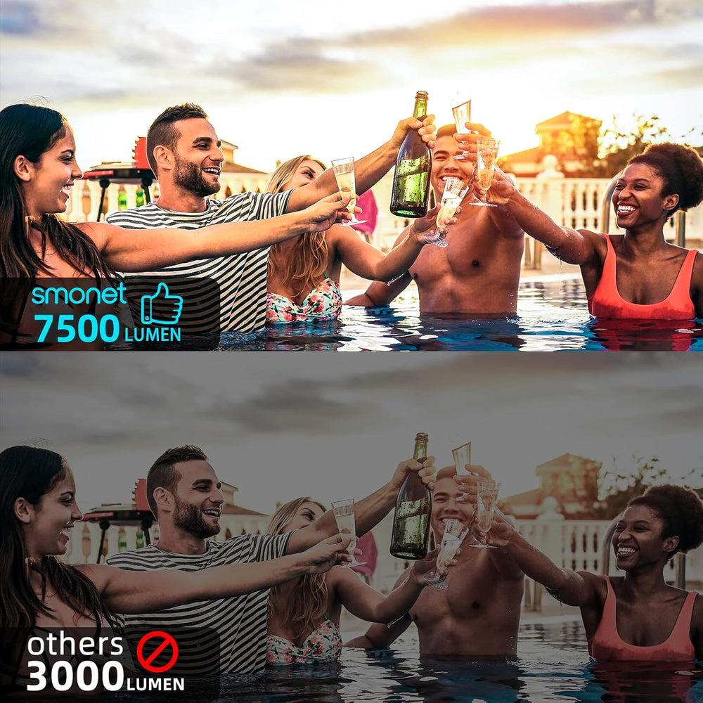 Proyector SMONET 1080P HD 7500L Mini Portátil para TV y PS5