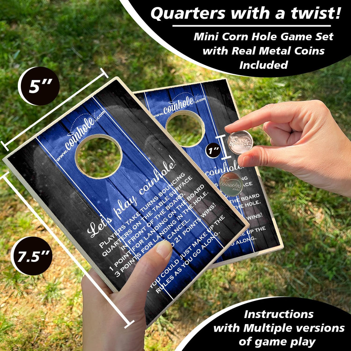 Juego de Mesa Coin Bouncing Party | Set de Cornhole Completo