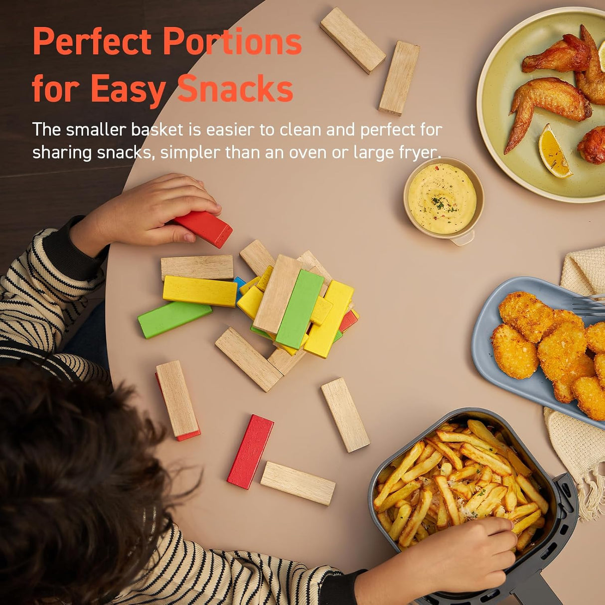 Freidora de aire COSORI 2.1Qt, 4 en 1, fácil y saludable