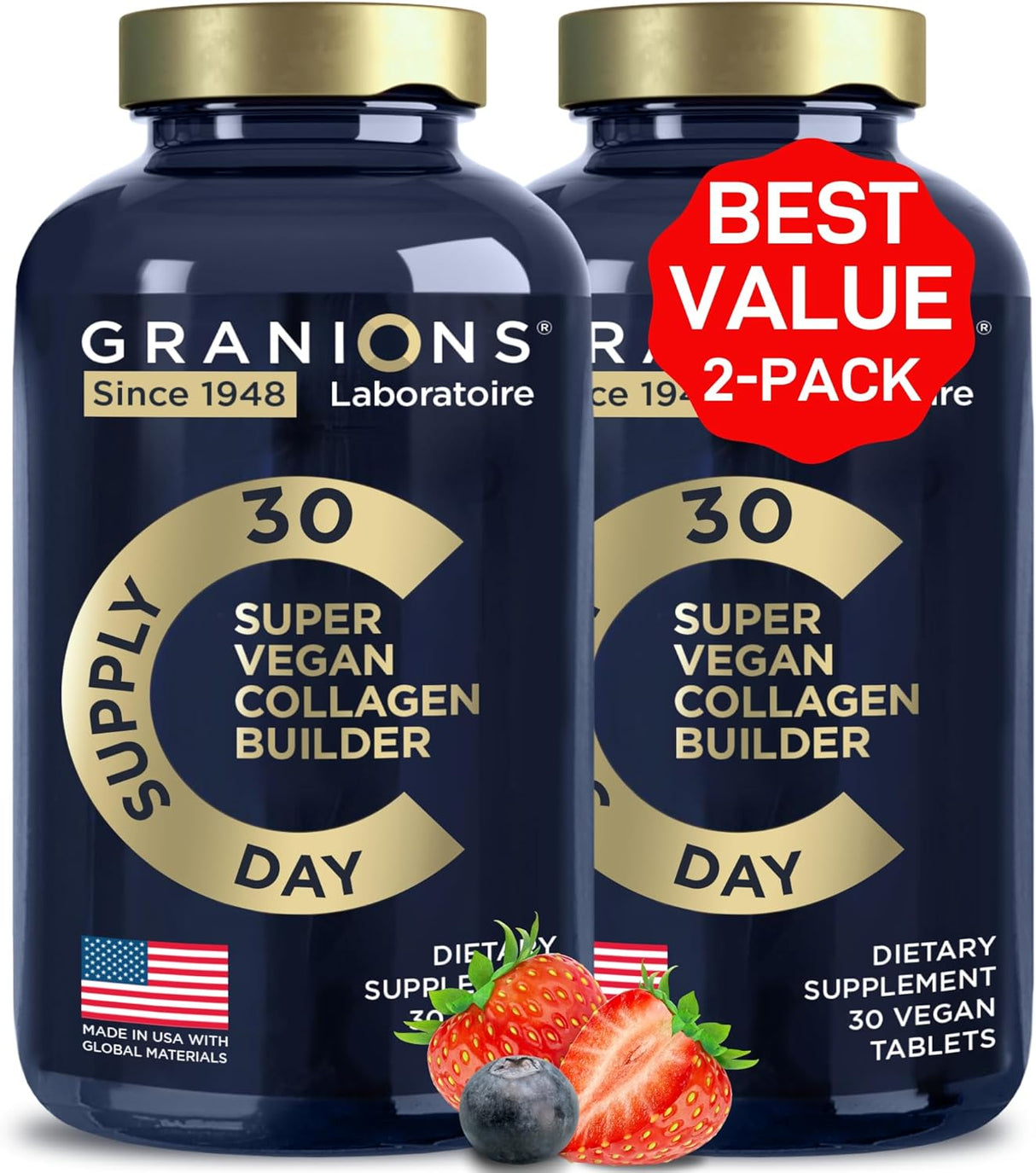 Suplementos de colágeno vegano para mujeres y hombres