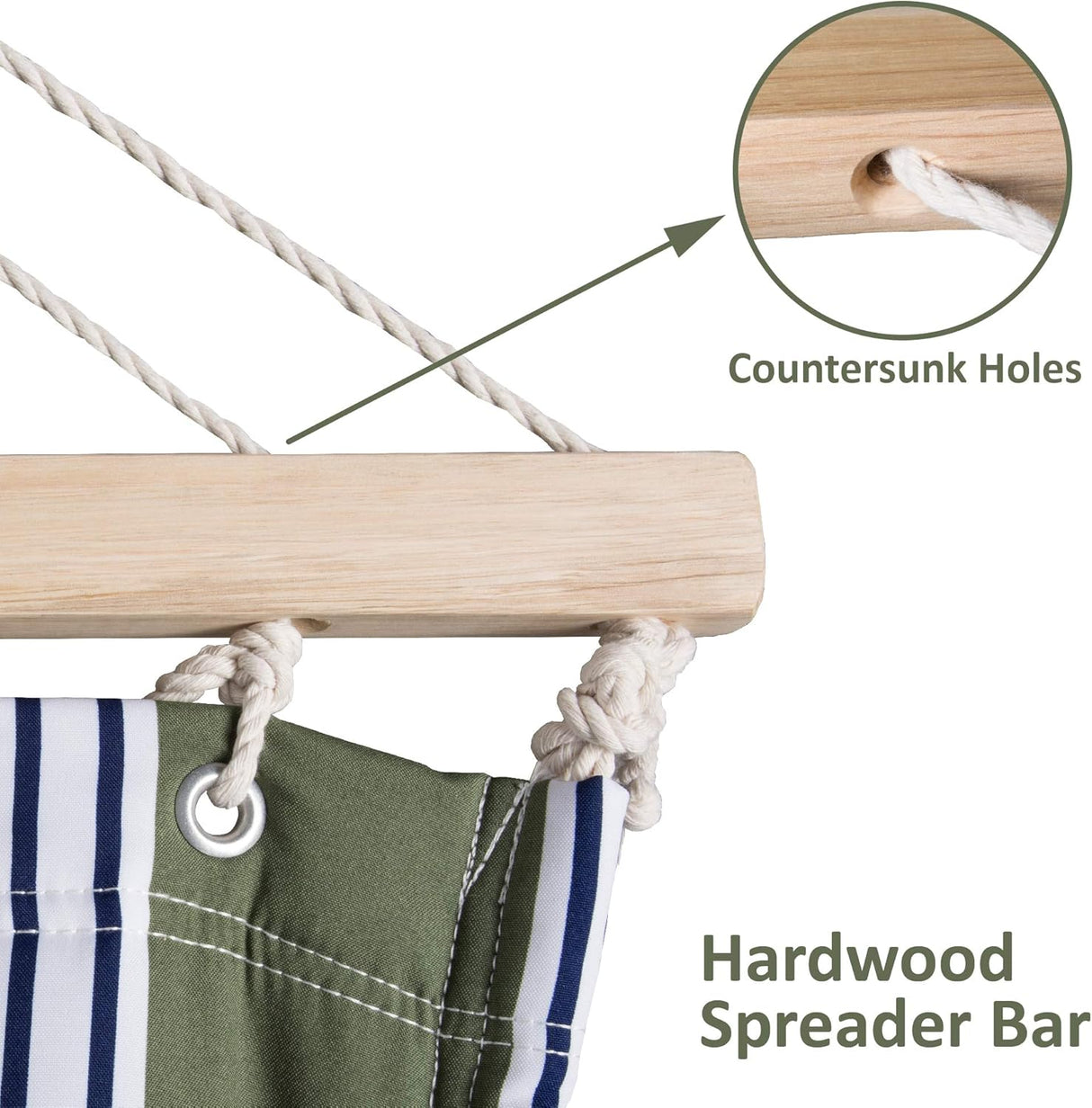 Hamaca Doble SUNCREAT, Extra Grande, Tela Acolchada, Modelo XL