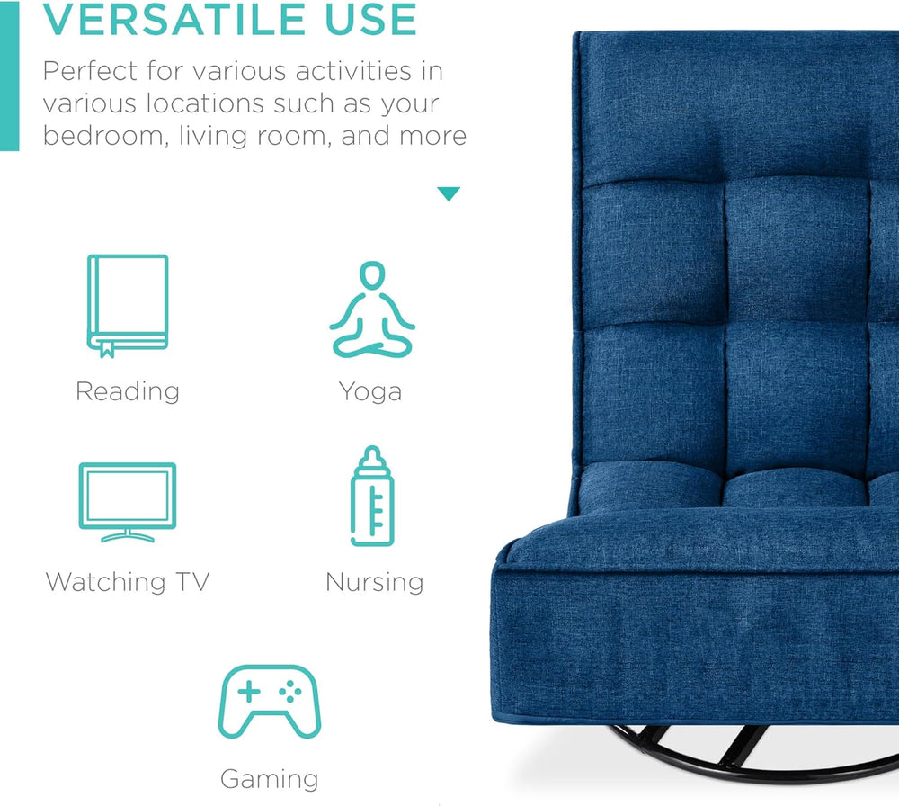 Silla Gaming para el hogar, Azul oscuro Best Choice Products