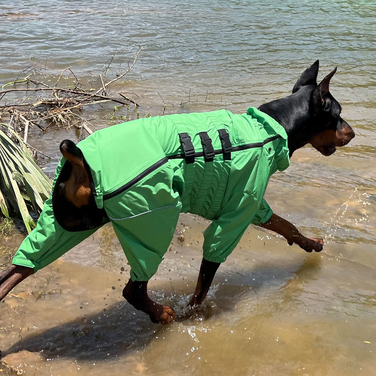 Chaqueta impermeable para perros, ligera, reflectante, XXL