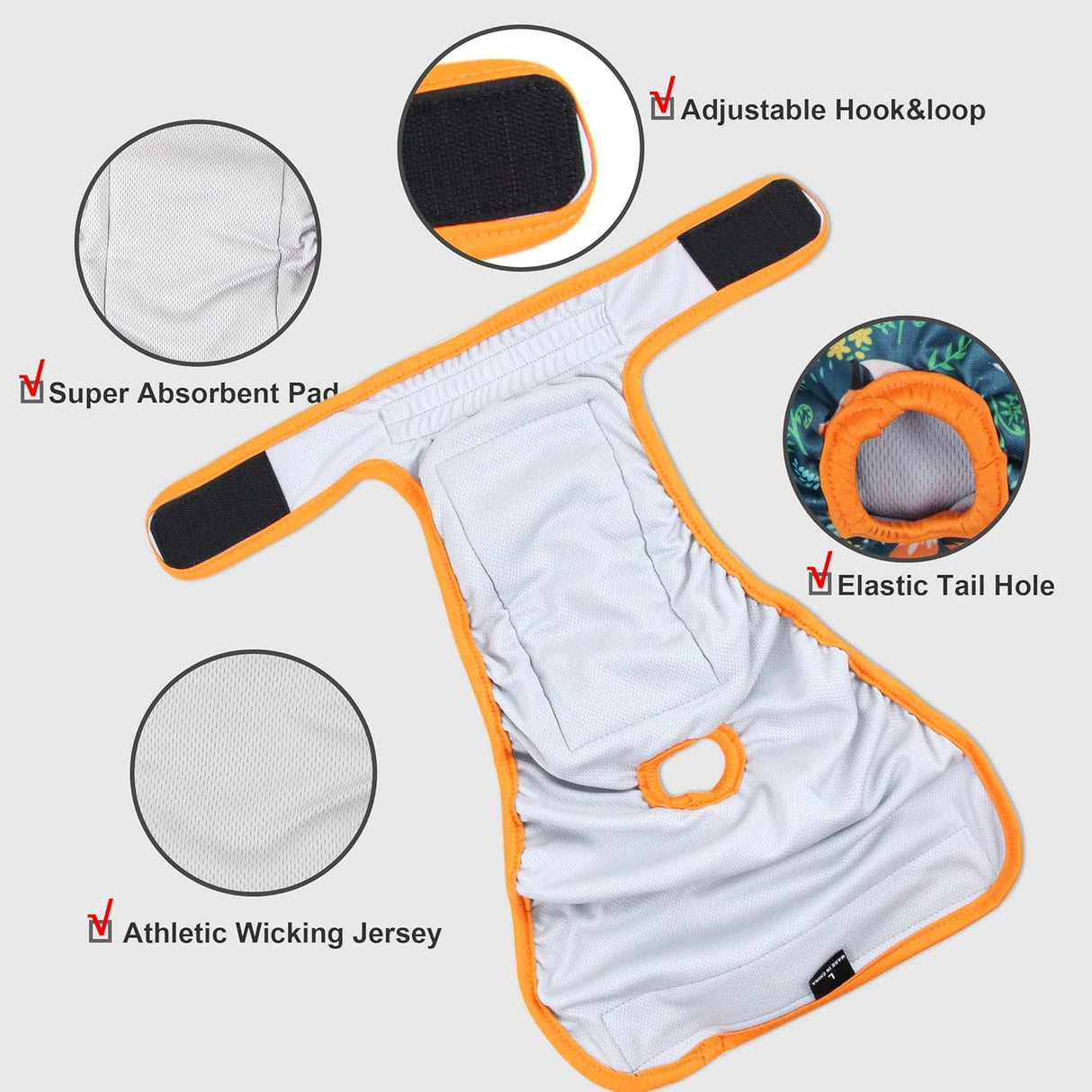 Fuz Bigaza Pañales lavables para perras período de celo