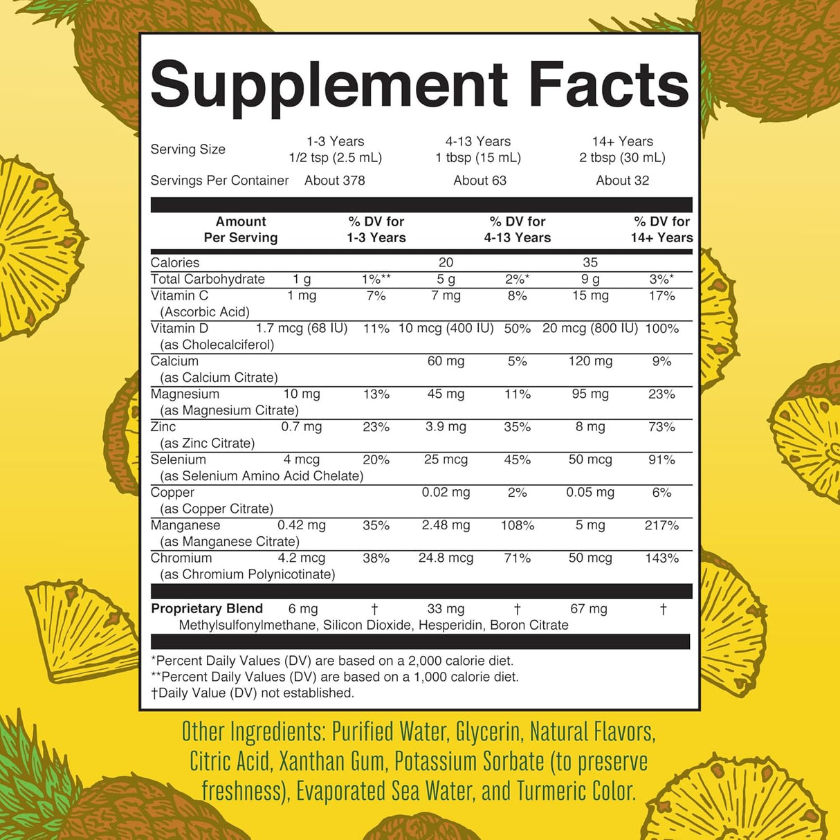 Suplemento Líquido multimineral natural para dormir veganas