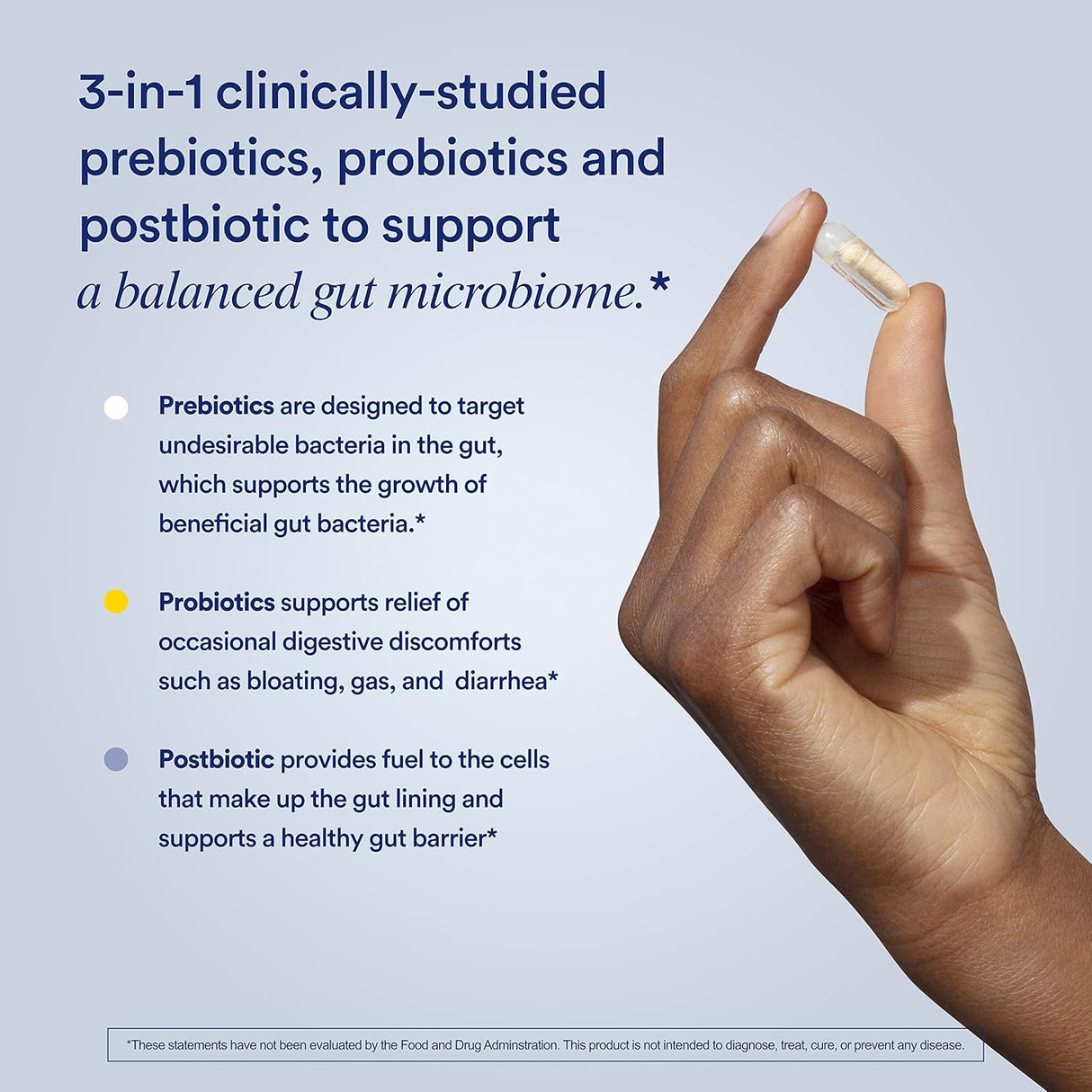 Suplementos Alimenticios 3 en 1 para la salud intestinal