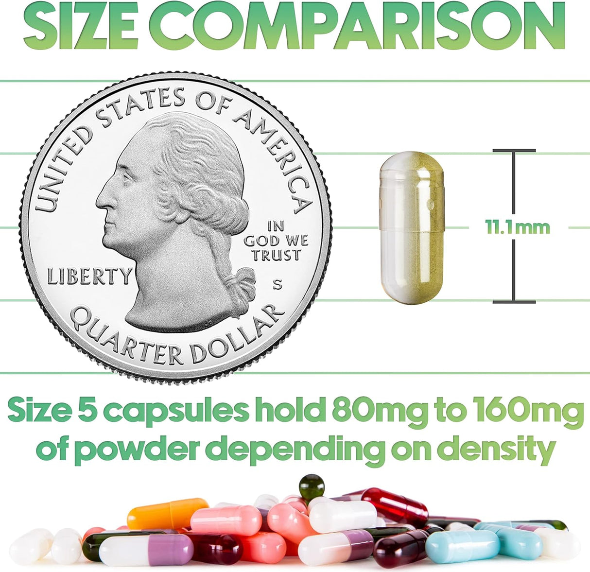 Cápsulas Vacías XPRS Nutra Tamaño 5 - 500 Cuentos Gelatina