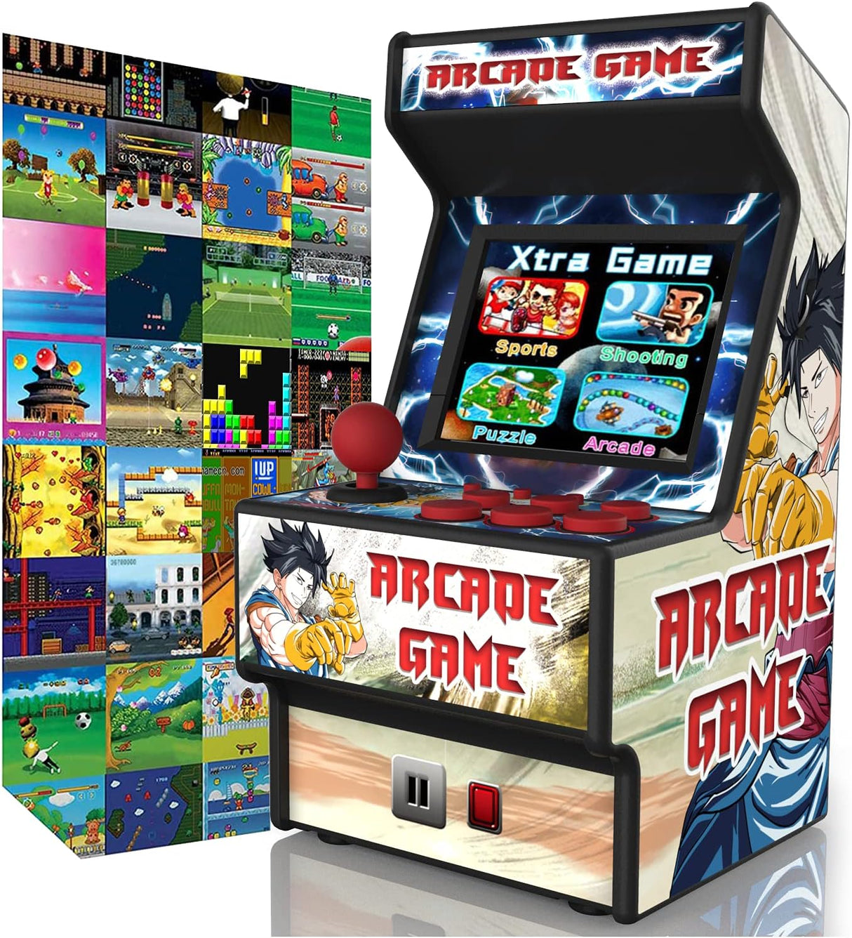 Mini consola de arcade 156 juegos RHAC06 Golden Security