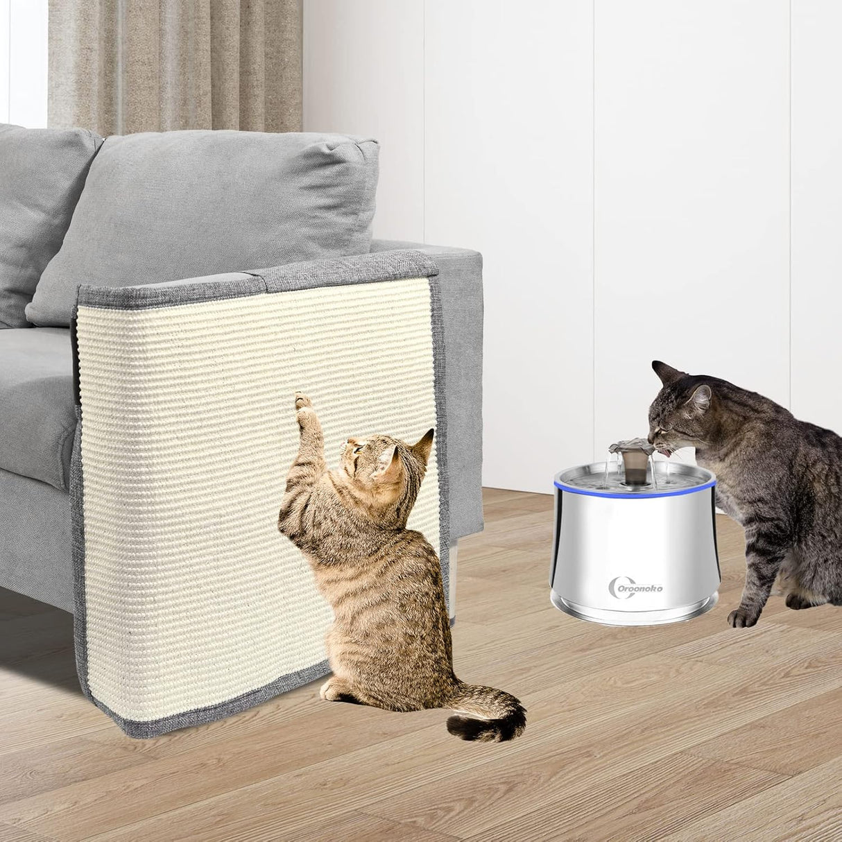 Protector de muebles para arañazos con sisal natural