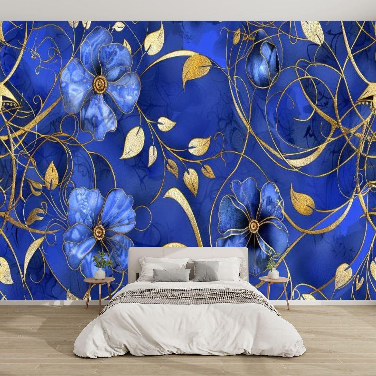 Mural Pared 3D Floral Decadente, Autoadhesivo 100x144in