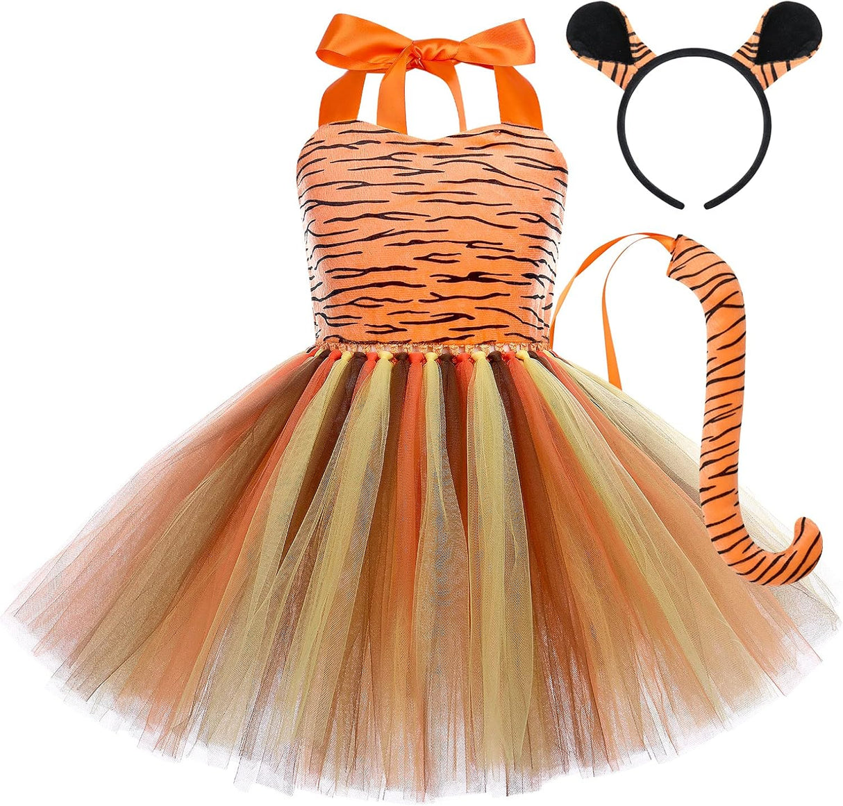 Disfraz de Animales Safari FYMNSI para Niñas con Orejas y Cola