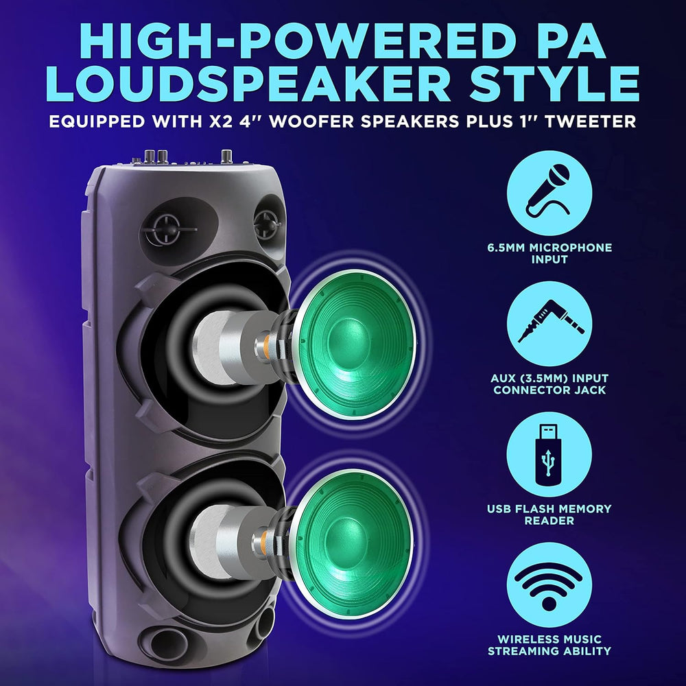 Altavoz PA portátil Bluetooth PYLE-PRO PPHP2814B