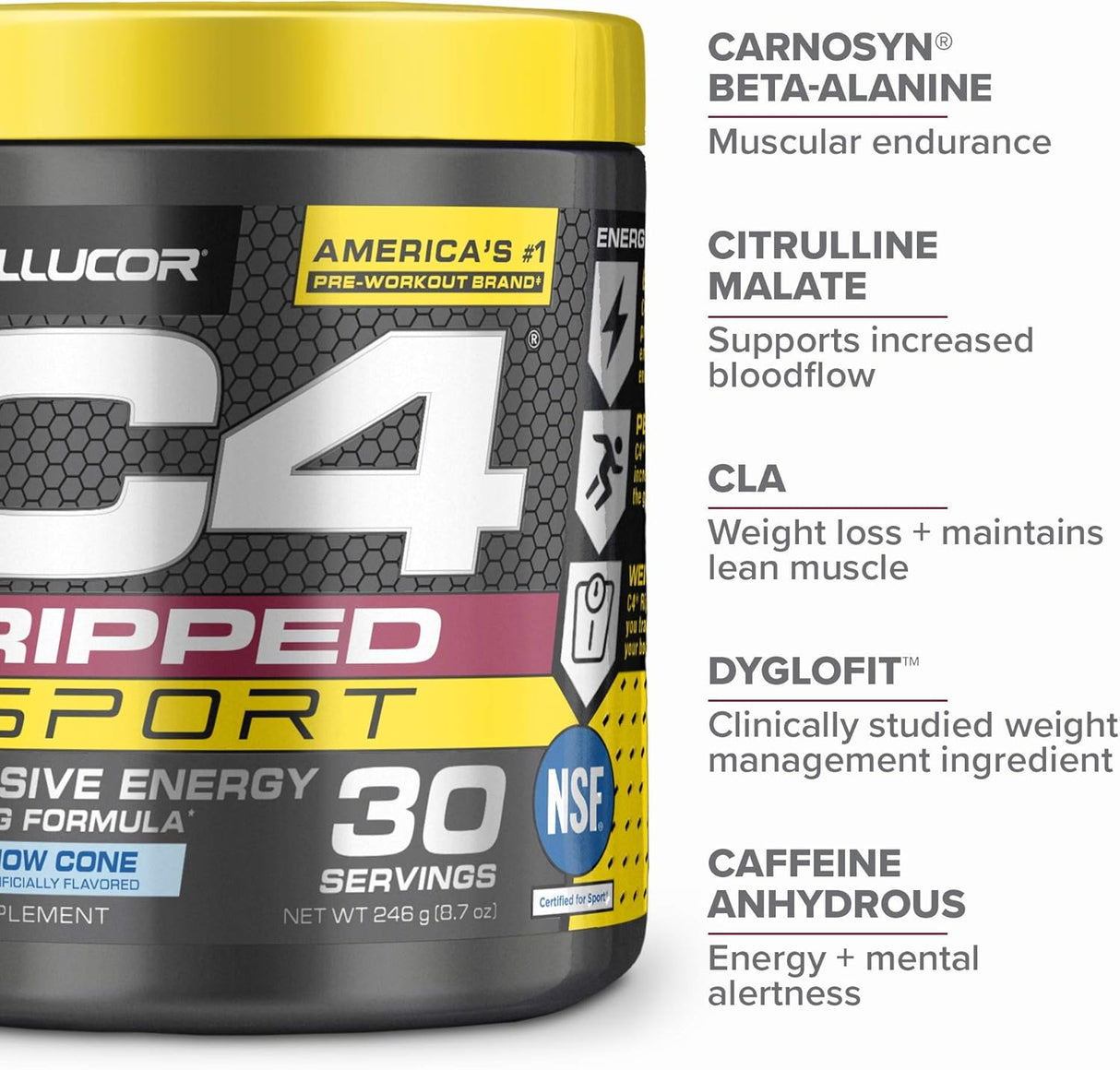 Suplementos Alimenticios C4 Ripped Sport Pre Workout Powder