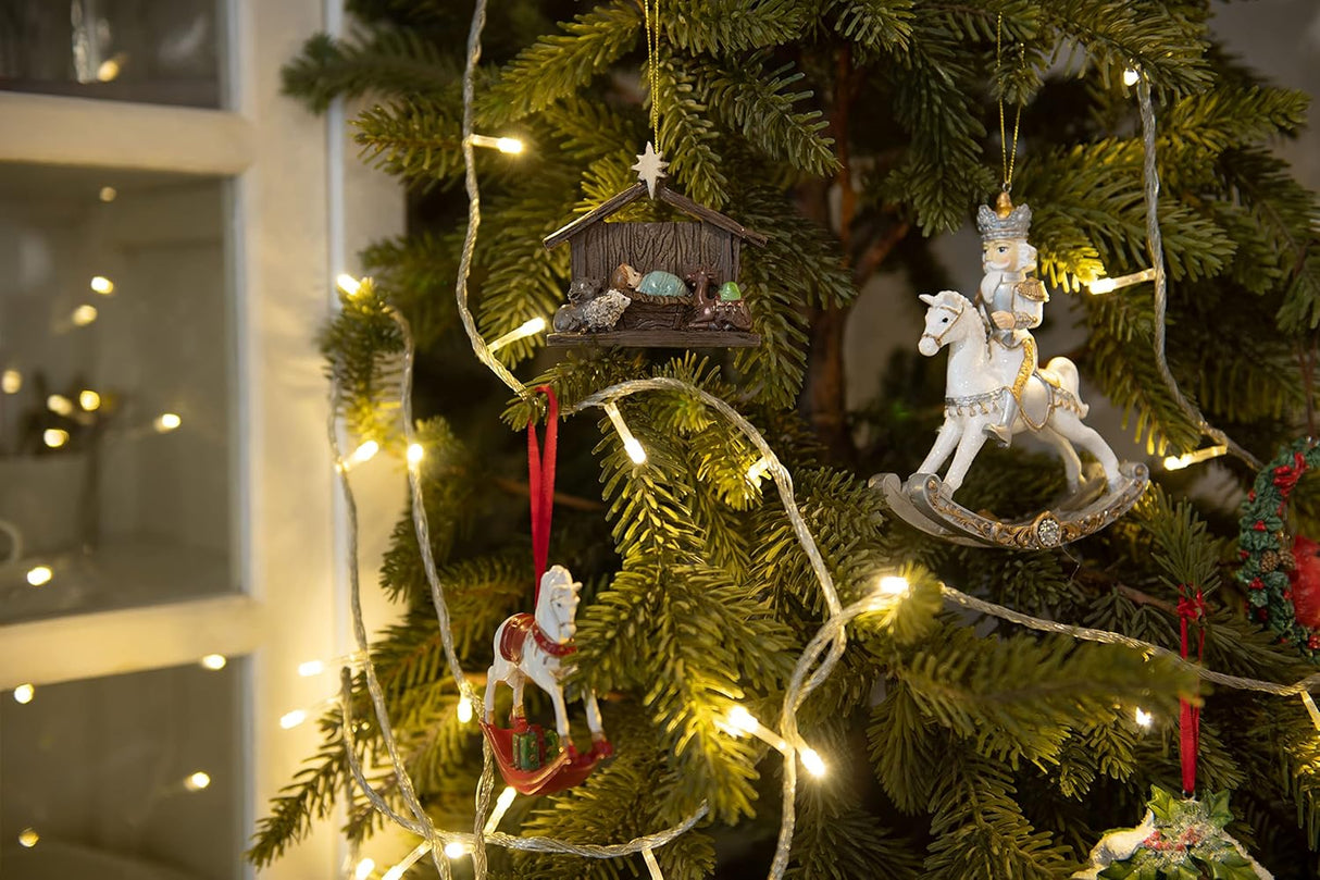 Adorno Navideño de Nacimientos - Figurita con Establo 3.86