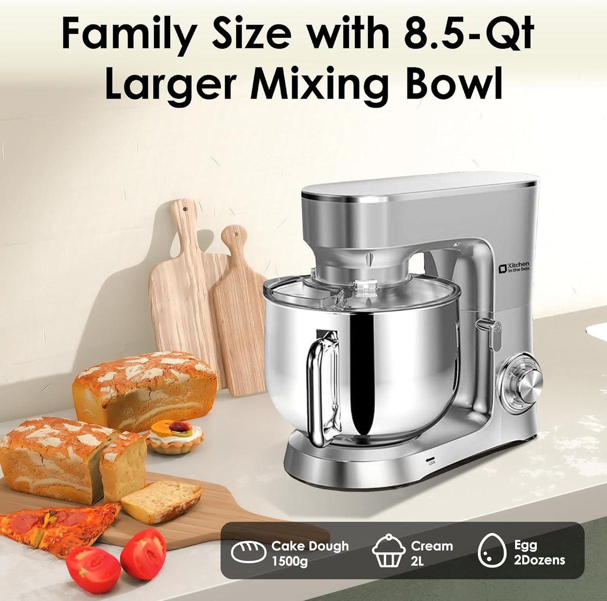 Batidora de Cocina Kitchen in the Box, 900W, 8.5QT, 10 Velocidades