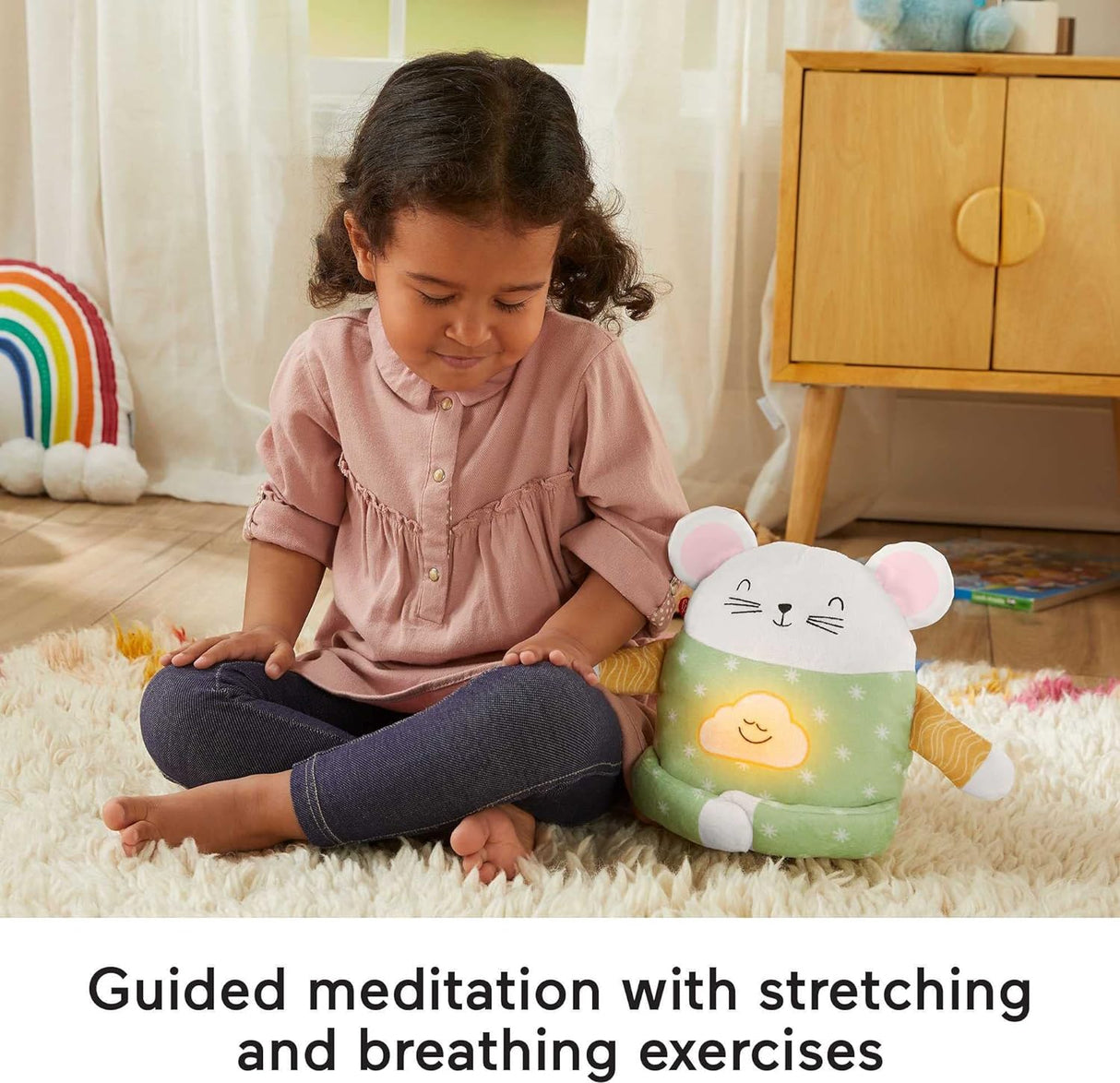 Ratón de meditación, Fisher-Price, ejercicios de relajación