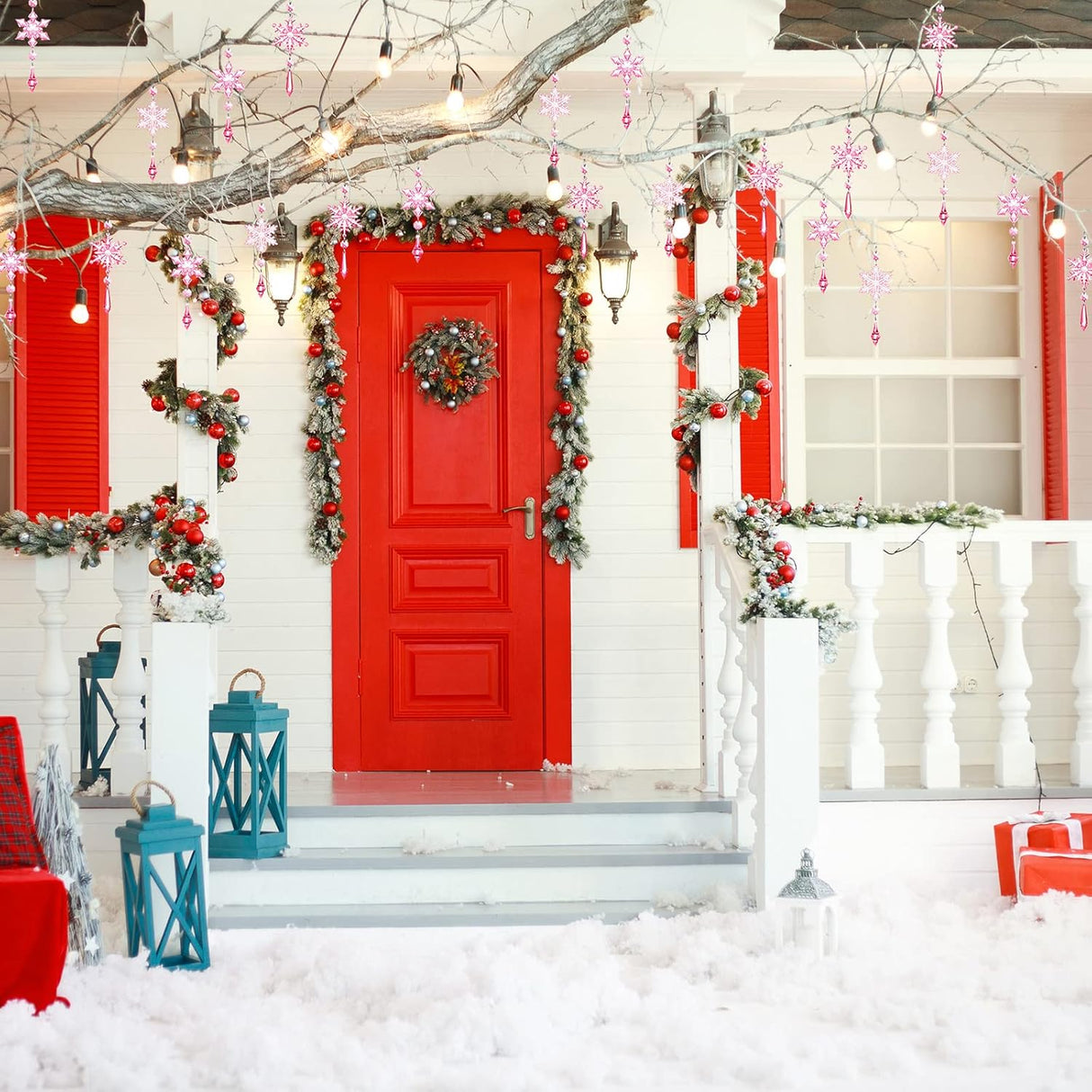 Adornos Navideños Acrílicos Boao, 15 Pcs, Decoraciones Cristales