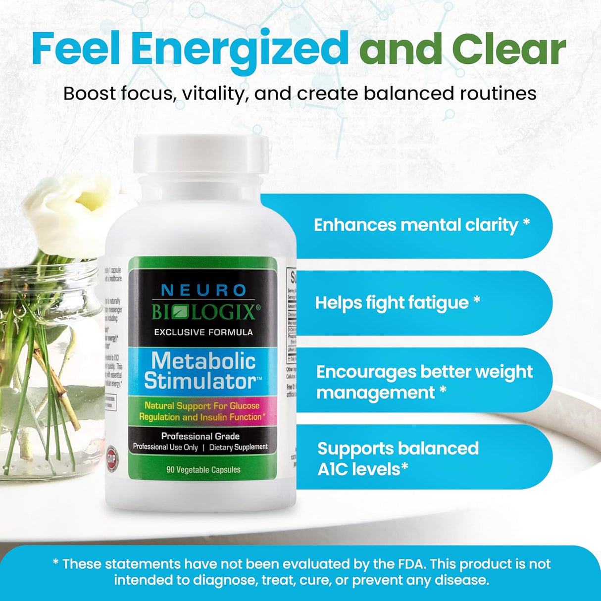 Suplemento Estimulador Metabólico con D-Chiro Inositol 90 cápsulas