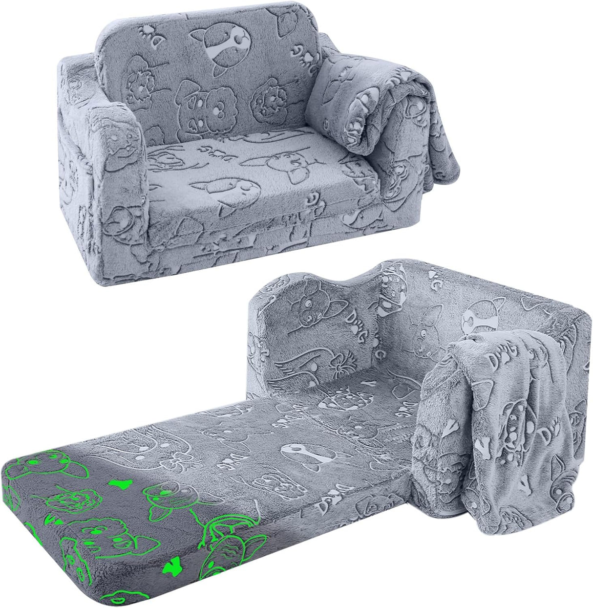 Silla cama plegable con manta para niños y niñas MeMoreCool