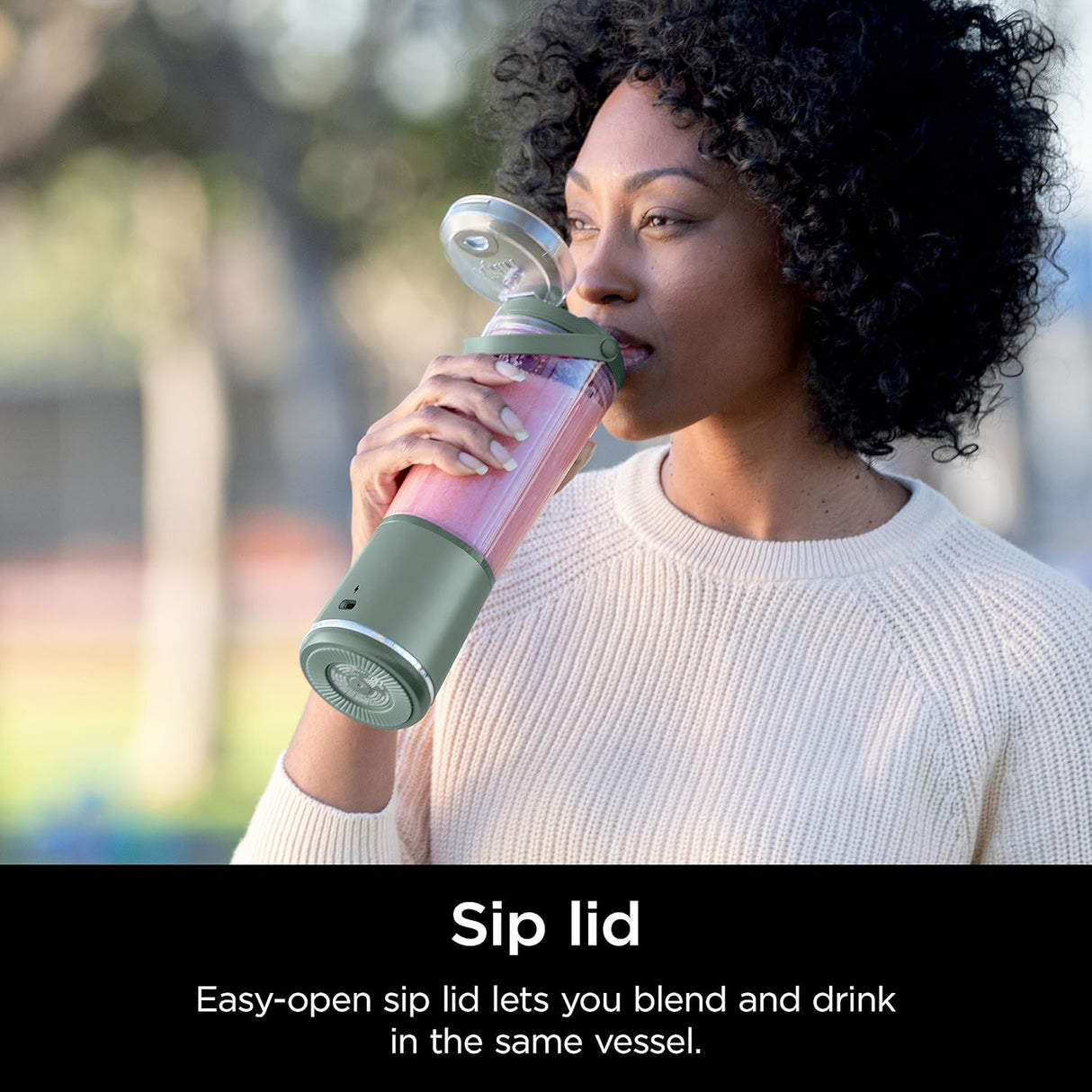 Licuadora portátil para batidos sin BPA a prueba de fugas