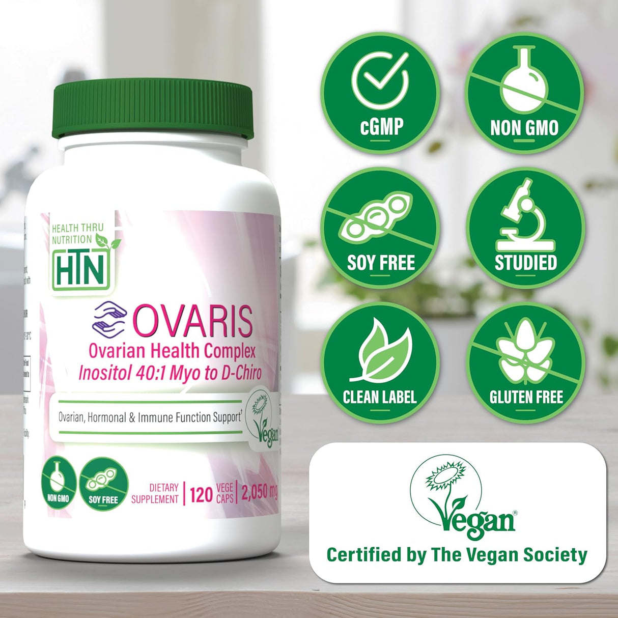 Ovaris Complejo para Salud Ovárica Heath Thru Nutrition