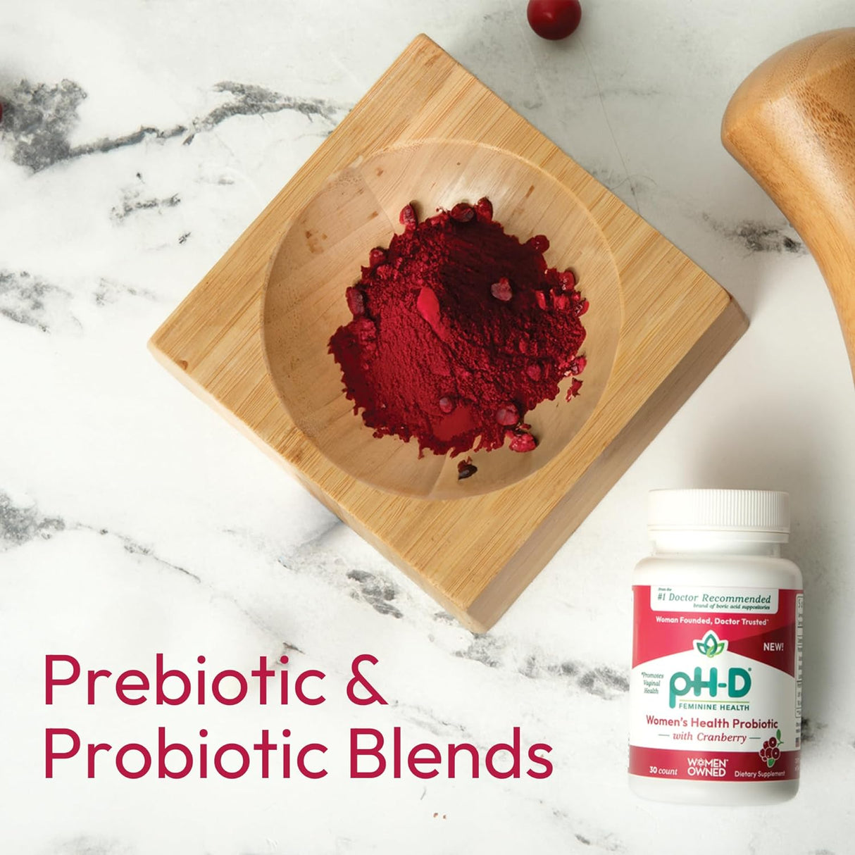 pH-D Feminine Health Probiótico de salud femenina prebiótica