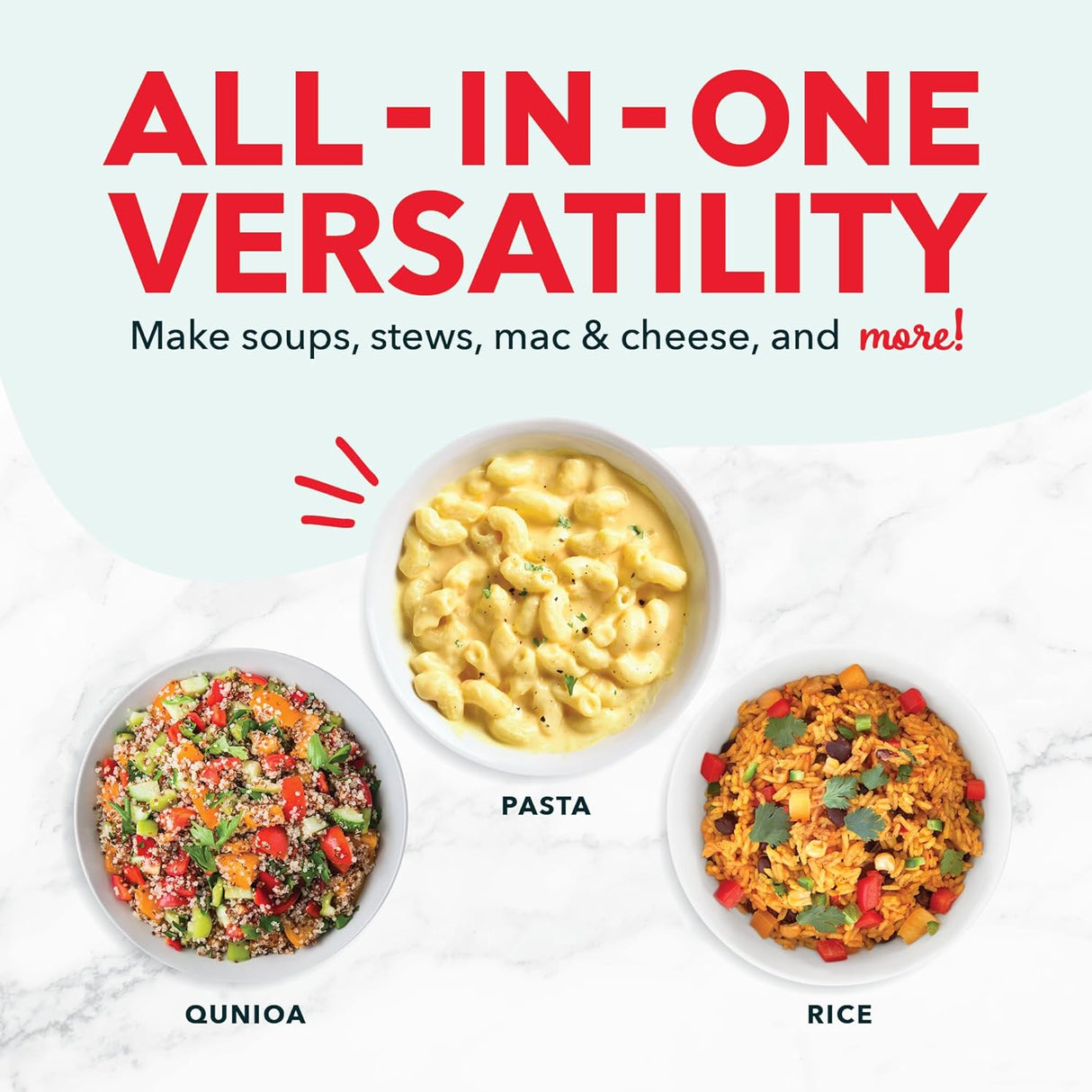 Olla Arrocera DASH Mini, 1.5 Cuartos, Antiadherente, Función Calor