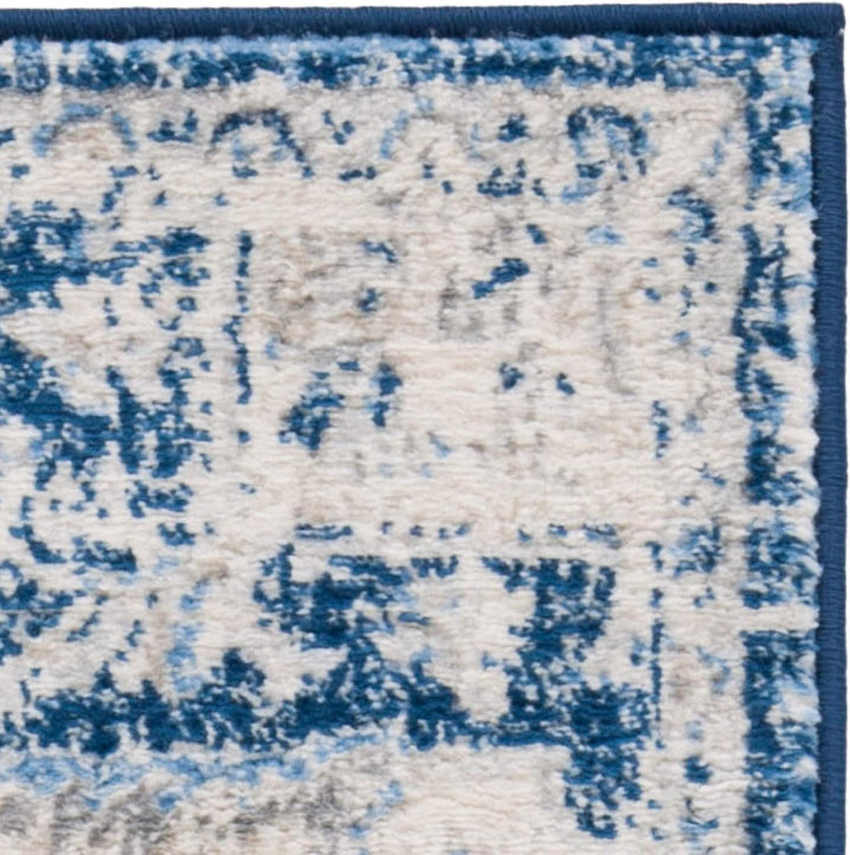 Alfombra decorativa medallón desgastada 4' x 6' BNT865A