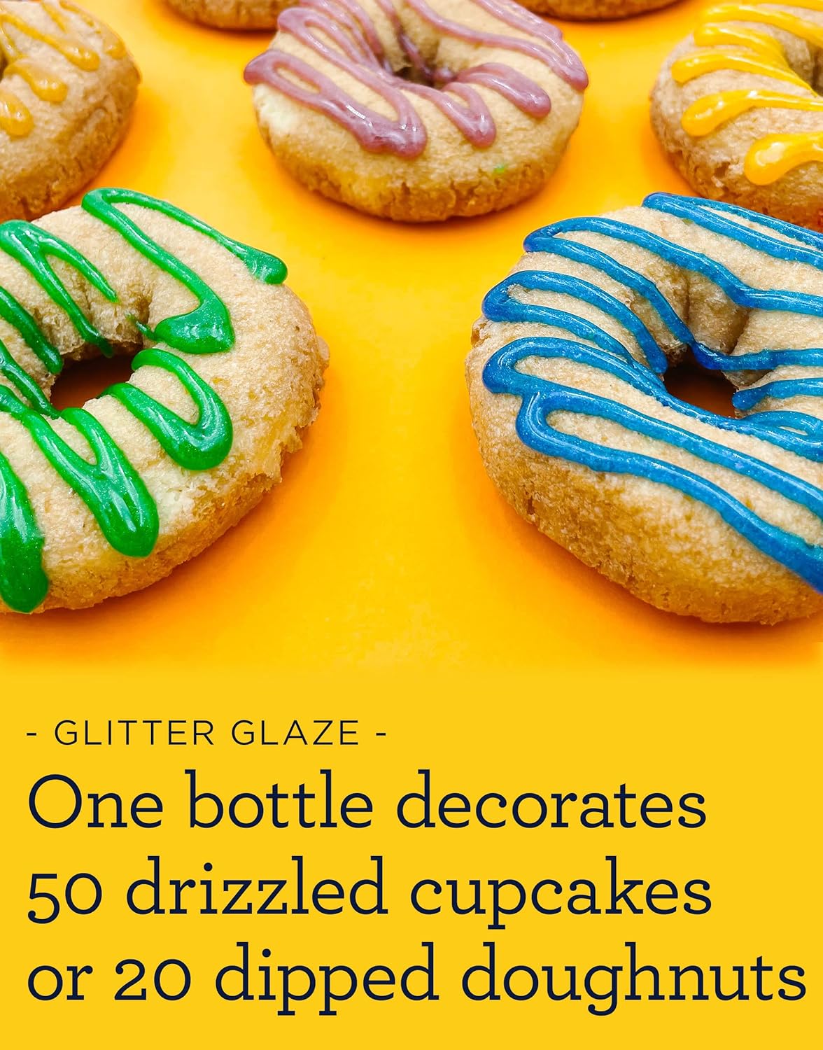 Satin Ice Esmalte de purpurina amarilla - 10oz - Botella