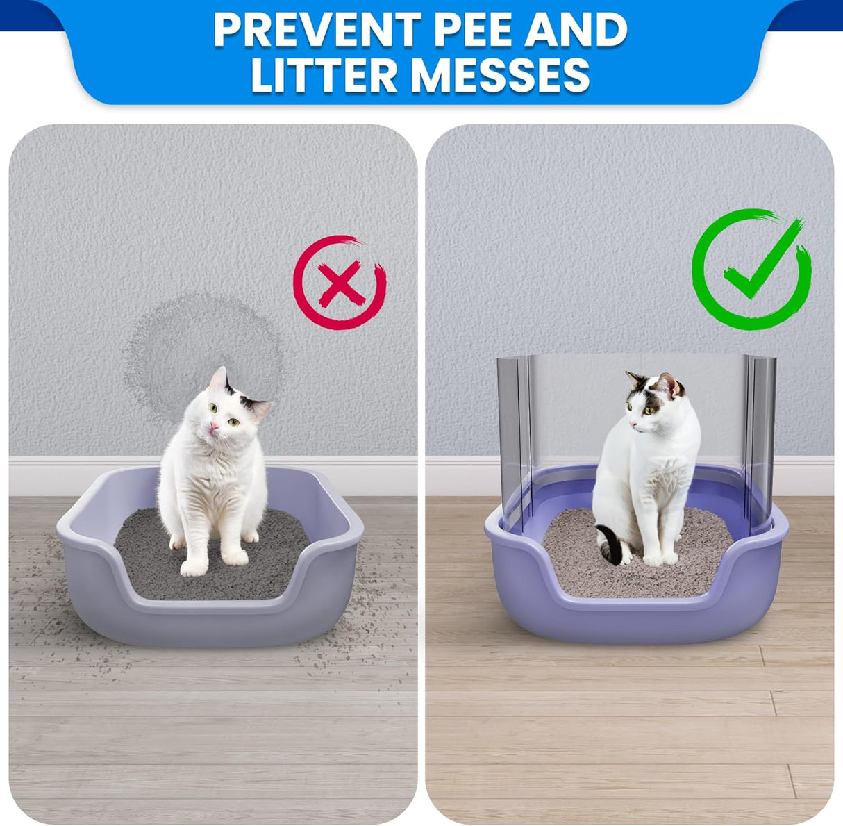 Protectores de orina para caja de arena para gatos SANDPEAK