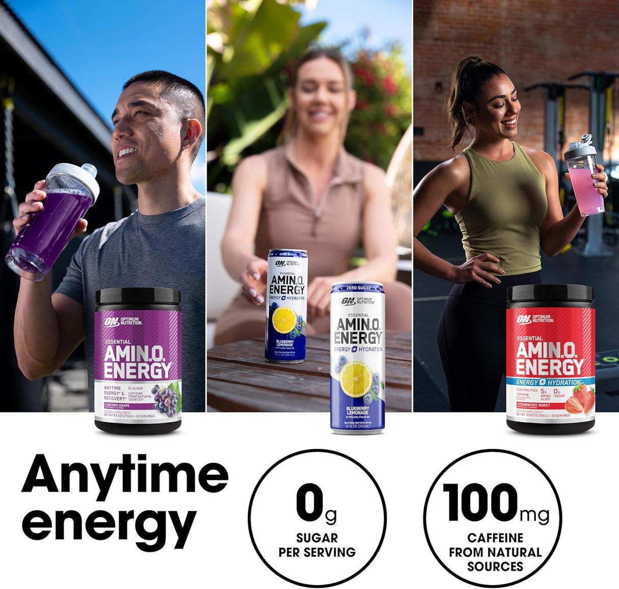 Amino Energy Pre Workout Optimum Nutrition BCAA 30 Servs