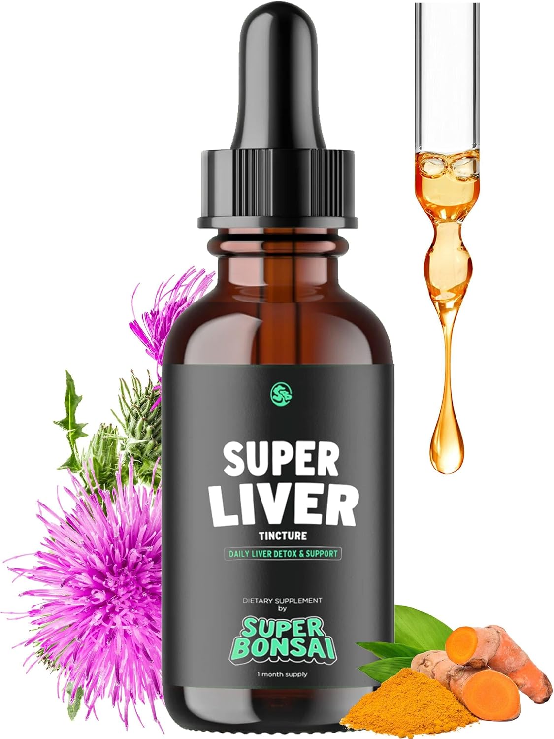 Super Liver Support con Cardo Mariano - Suplemento Herbal Líquido