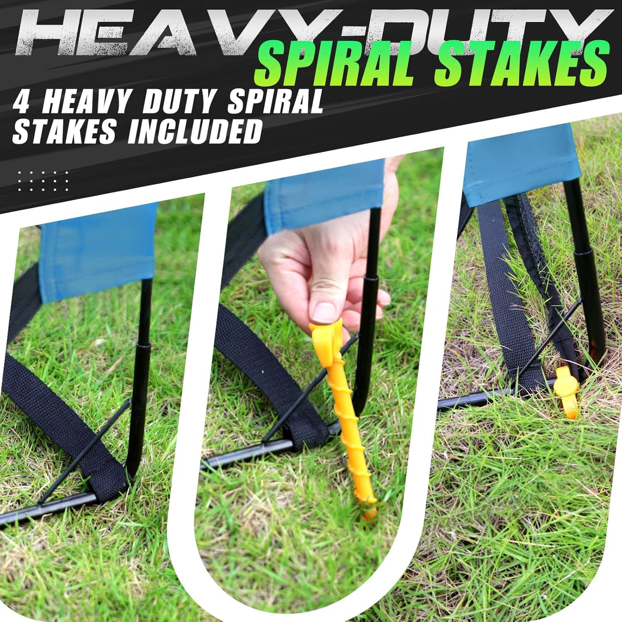 Kunup Portería de fútbol para niños para patio trasero