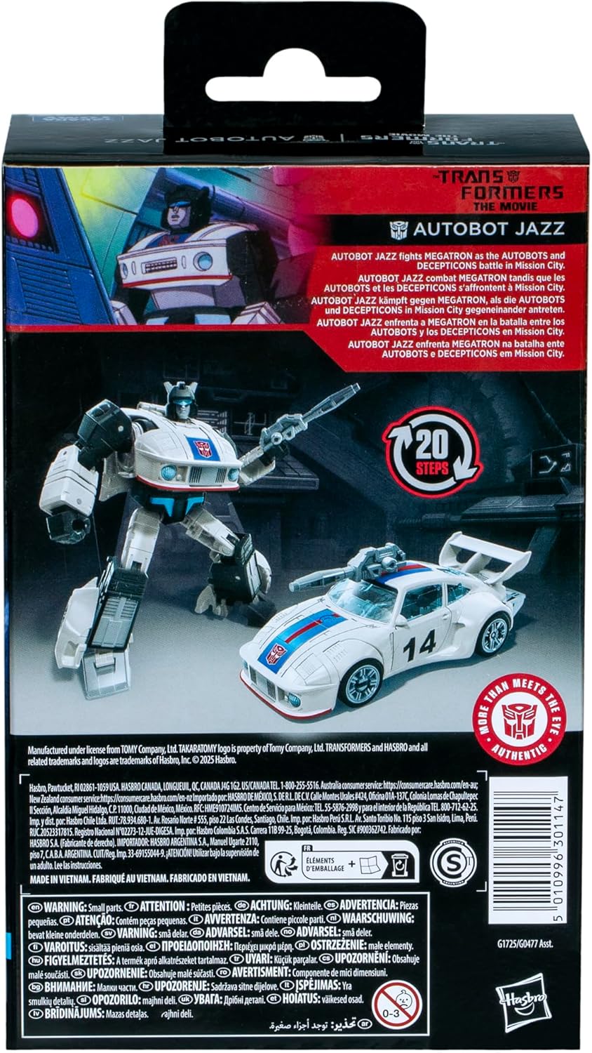 Figurita Autobot Jazz, Transformers, 4.5 Transformable, SS Deluxe