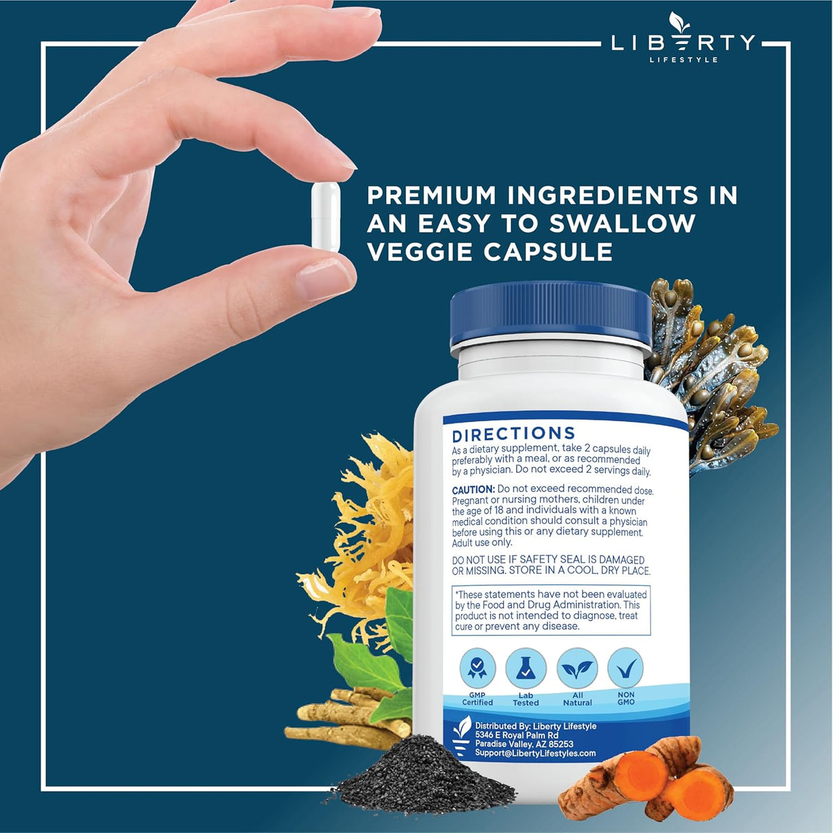 Suplemento natural con aceite de semilla negra y jengibre 1 Pack