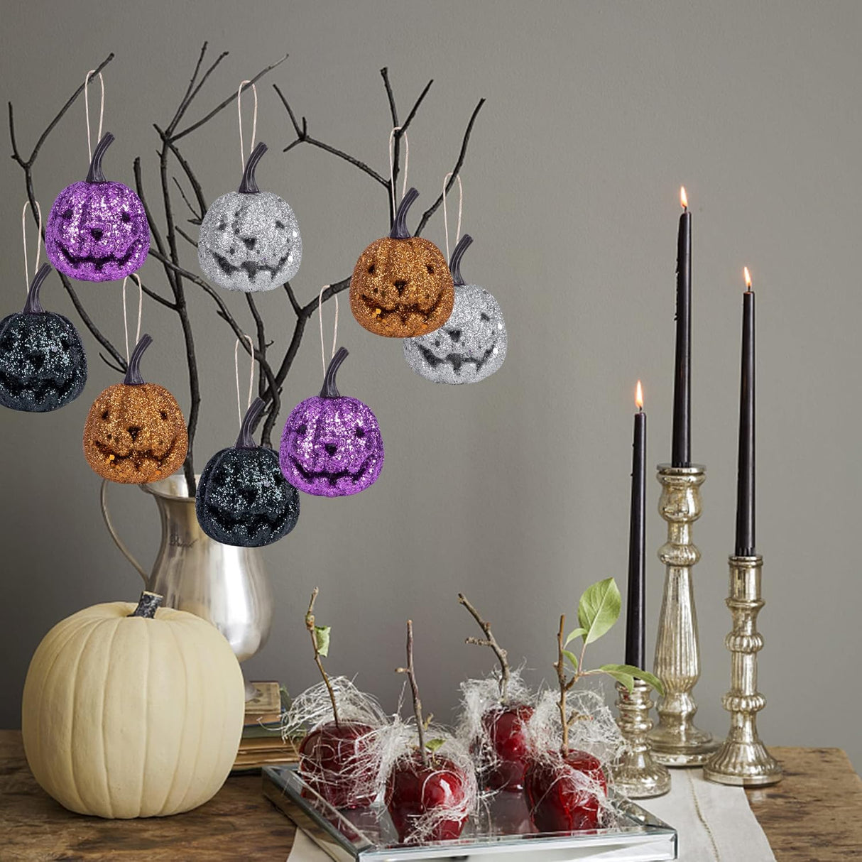 Kit de decoración para Halloween adornos de calabaza