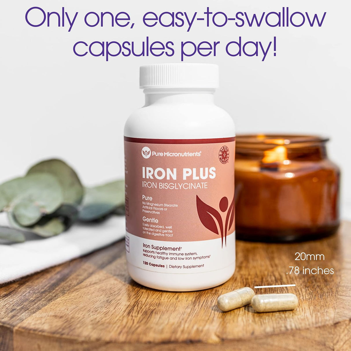 Suplemento de hierro + micro nutrientes puros ferroso