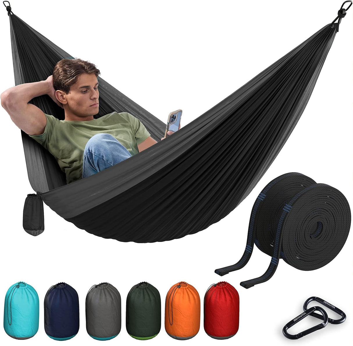 Durable Hammock 400 lb Capacity, Nylon Camping Hammock Chair