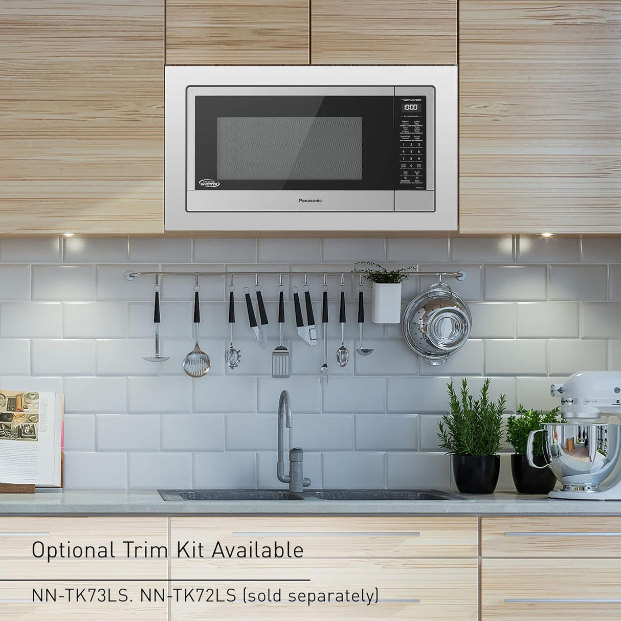 Microondas Panasonic 1.6 cu.ft 1250W con Sensor Genius NN-SN76LS